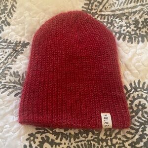 Poler Red Knit Beanie Hat-OS